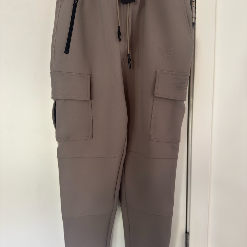 Edge Men's Taupe Cargo Pants